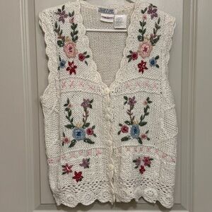 Hand Knit Bobbie Brooks anywear Vest